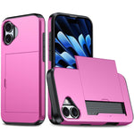 غطاء هاتف مضاد للصدمات مع فتحة بطاقة، لهواتف iPhone 17e / 16e، iPhone 17 Pro Max، iPhone 17 Pro، iPhone 17