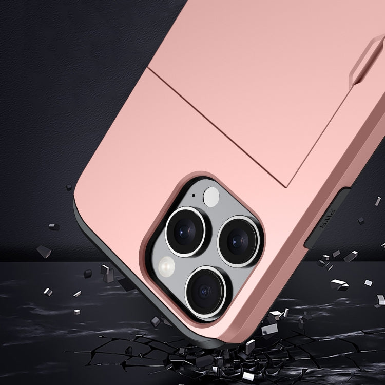 غطاء هاتف مضاد للصدمات مع فتحة بطاقة، لهواتف iPhone 17e / 16e، iPhone 17 Pro Max، iPhone 17 Pro، iPhone 17