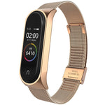 For Xiaomi Mi Band 4 / 3 Milanese Metal Replacement Strap Watchband, Silver, Black, Rose Gold, Rose Pink, Black Red, Black Green, Pink, Colorful, Green, Pearlescent Blue, Blue, Purple, Red