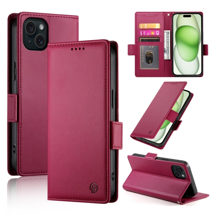 حافظة هاتف جلدية غير لامعة بمشبك جانبي مغناطيسي، لهواتف iPhone 16 Pro، iPhone 16 Plus، iPhone 16، iPhone 15 Pro Max، iPhone 15 Pro، iPhone 15 Plus