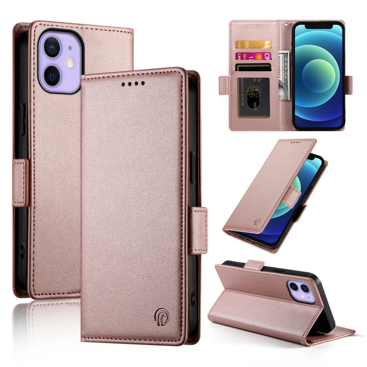 حافظة هاتف جلدية غير لامعة بمشبك جانبي مغناطيسي، لهواتف iPhone 12 mini، iPhone 11 Pro Max، iPhone 11، iPhone 11 Pro، iPhone X / XS، iPhone XR
