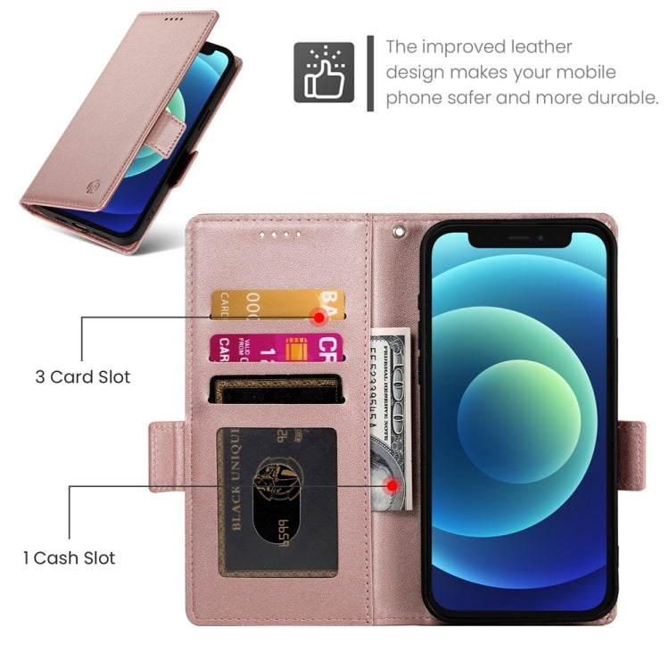 حافظة هاتف جلدية غير لامعة بمشبك جانبي مغناطيسي، لهواتف iPhone 12 mini، iPhone 11 Pro Max، iPhone 11، iPhone 11 Pro، iPhone X / XS، iPhone XR