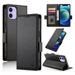 حافظة هاتف جلدية غير لامعة بمشبك جانبي مغناطيسي، لهواتف iPhone 12 mini، iPhone 11 Pro Max، iPhone 11، iPhone 11 Pro، iPhone X / XS، iPhone XR