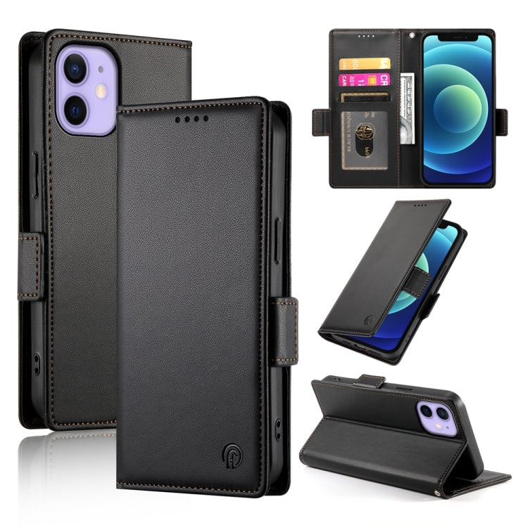 حافظة هاتف جلدية غير لامعة بمشبك جانبي مغناطيسي، لهواتف iPhone 12 mini، iPhone 11 Pro Max، iPhone 11، iPhone 11 Pro، iPhone X / XS، iPhone XR