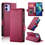 حافظة هاتف جلدية غير لامعة بمشبك جانبي مغناطيسي، لهواتف iPhone 12 mini، iPhone 11 Pro Max، iPhone 11، iPhone 11 Pro، iPhone X / XS، iPhone XR