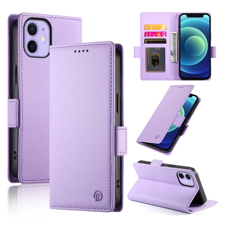 حافظة هاتف جلدية غير لامعة بمشبك جانبي مغناطيسي، لهواتف iPhone 12 mini، iPhone 11 Pro Max، iPhone 11، iPhone 11 Pro، iPhone X / XS، iPhone XR