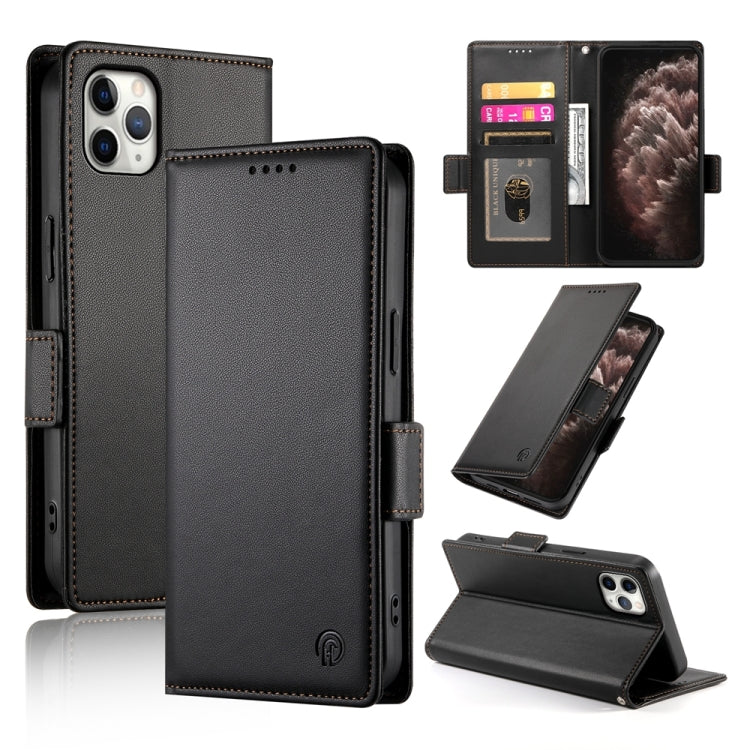 حافظة هاتف جلدية غير لامعة بمشبك جانبي مغناطيسي، لهواتف iPhone 12 mini، iPhone 11 Pro Max، iPhone 11، iPhone 11 Pro، iPhone X / XS، iPhone XR