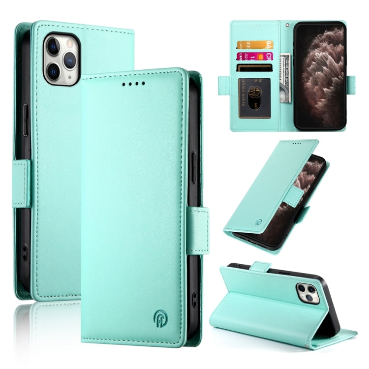 حافظة هاتف جلدية غير لامعة بمشبك جانبي مغناطيسي، لهواتف iPhone 12 mini، iPhone 11 Pro Max، iPhone 11، iPhone 11 Pro، iPhone X / XS، iPhone XR