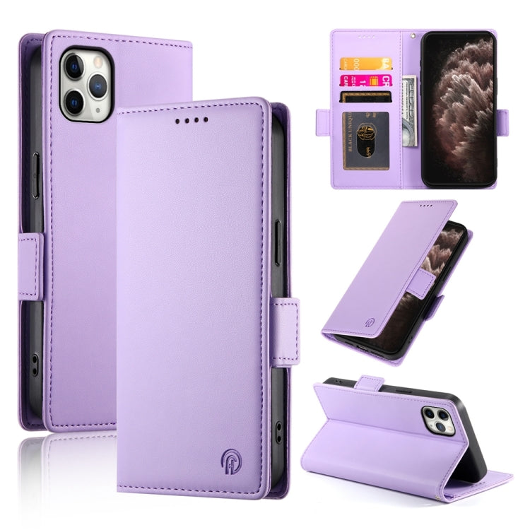 حافظة هاتف جلدية غير لامعة بمشبك جانبي مغناطيسي، لهواتف iPhone 12 mini، iPhone 11 Pro Max، iPhone 11، iPhone 11 Pro، iPhone X / XS، iPhone XR