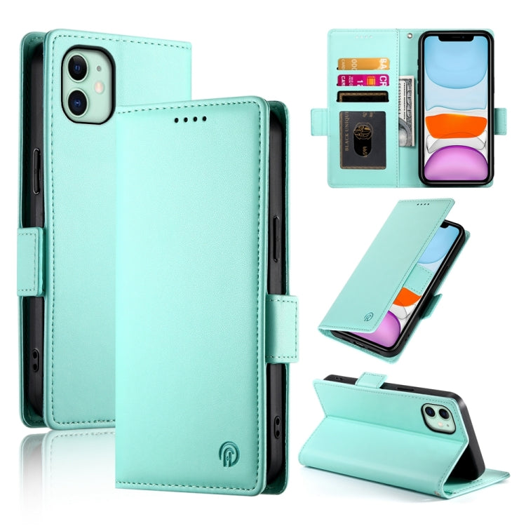حافظة هاتف جلدية غير لامعة بمشبك جانبي مغناطيسي، لهواتف iPhone 12 mini، iPhone 11 Pro Max، iPhone 11، iPhone 11 Pro، iPhone X / XS، iPhone XR