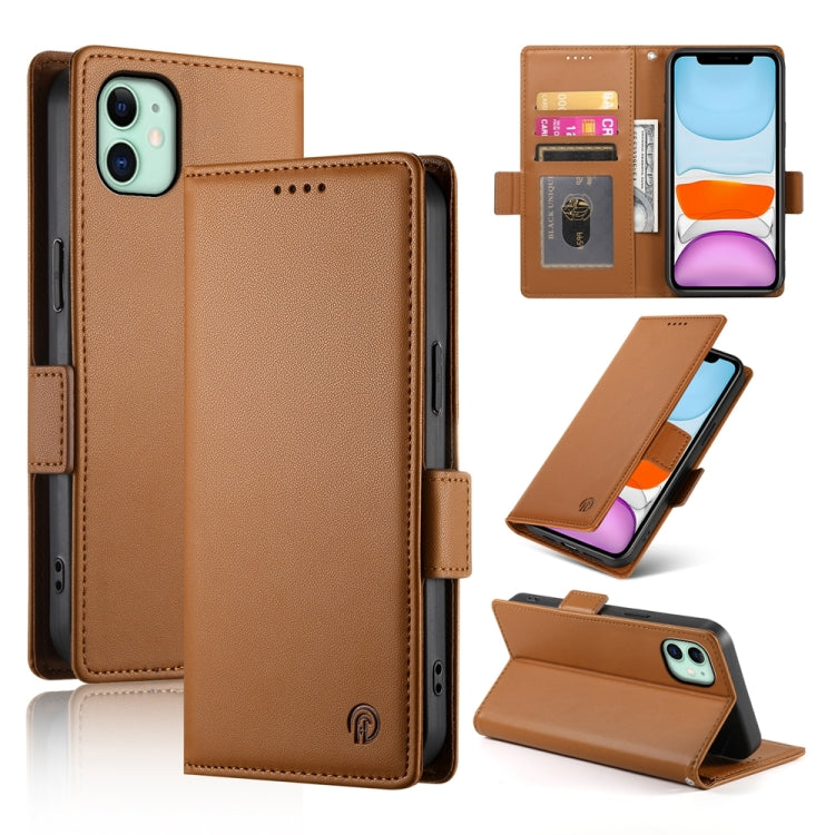 حافظة هاتف جلدية غير لامعة بمشبك جانبي مغناطيسي، لهواتف iPhone 12 mini، iPhone 11 Pro Max، iPhone 11، iPhone 11 Pro، iPhone X / XS، iPhone XR