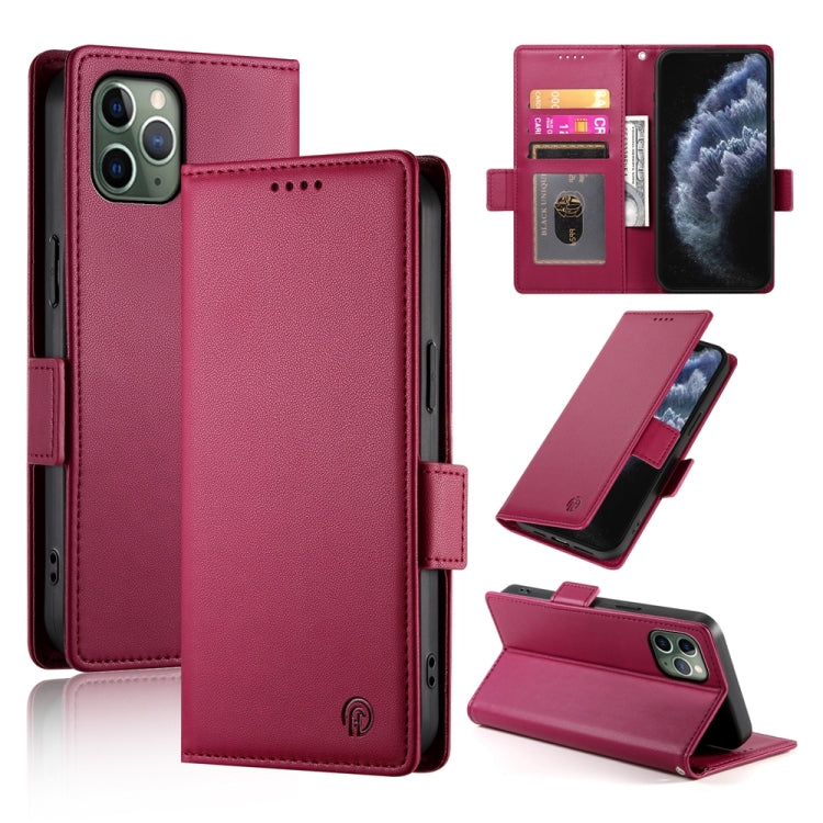 حافظة هاتف جلدية غير لامعة بمشبك جانبي مغناطيسي، لهواتف iPhone 12 mini، iPhone 11 Pro Max، iPhone 11، iPhone 11 Pro، iPhone X / XS، iPhone XR