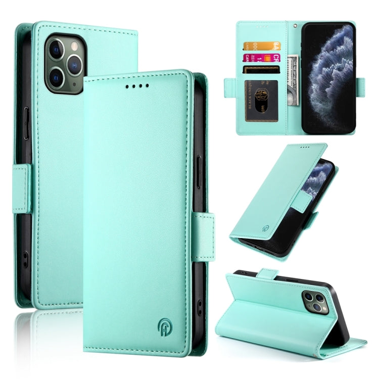 حافظة هاتف جلدية غير لامعة بمشبك جانبي مغناطيسي، لهواتف iPhone 12 mini، iPhone 11 Pro Max، iPhone 11، iPhone 11 Pro، iPhone X / XS، iPhone XR