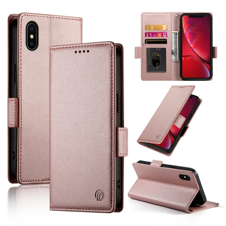 حافظة هاتف جلدية غير لامعة بمشبك جانبي مغناطيسي، لهواتف iPhone 12 mini، iPhone 11 Pro Max، iPhone 11، iPhone 11 Pro، iPhone X / XS، iPhone XR