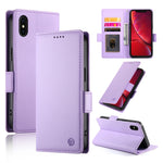 حافظة هاتف جلدية غير لامعة بمشبك جانبي مغناطيسي، لهواتف iPhone 12 mini، iPhone 11 Pro Max، iPhone 11، iPhone 11 Pro، iPhone X / XS، iPhone XR