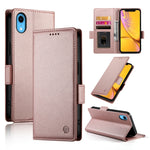 حافظة هاتف جلدية غير لامعة بمشبك جانبي مغناطيسي، لهواتف iPhone 12 mini، iPhone 11 Pro Max، iPhone 11، iPhone 11 Pro، iPhone X / XS، iPhone XR