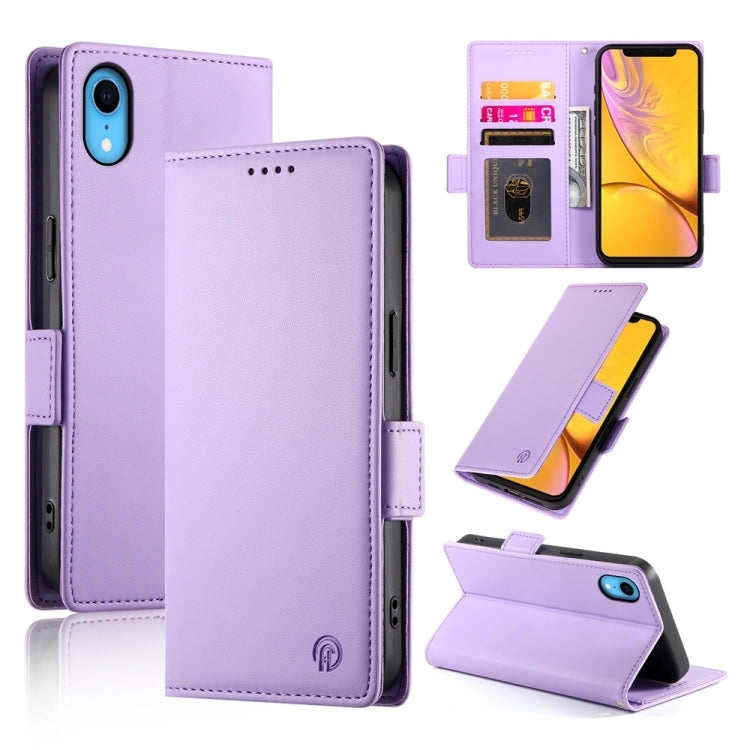 حافظة هاتف جلدية غير لامعة بمشبك جانبي مغناطيسي، لهواتف iPhone 12 mini، iPhone 11 Pro Max، iPhone 11، iPhone 11 Pro، iPhone X / XS، iPhone XR