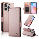 حافظة هاتف جلدية غير لامعة بمشبك جانبي مغناطيسي، لهواتف iPhone 16 Pro، iPhone 16 Plus، iPhone 16، iPhone 15 Pro Max، iPhone 15 Pro، iPhone 15 Plus