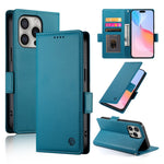حافظة هاتف جلدية غير لامعة بمشبك جانبي مغناطيسي، لهواتف iPhone 16 Pro، iPhone 16 Plus، iPhone 16، iPhone 15 Pro Max، iPhone 15 Pro، iPhone 15 Plus