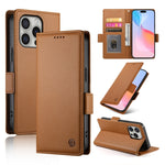 حافظة هاتف جلدية غير لامعة بمشبك جانبي مغناطيسي، لهواتف iPhone 16 Pro، iPhone 16 Plus، iPhone 16، iPhone 15 Pro Max، iPhone 15 Pro، iPhone 15 Plus