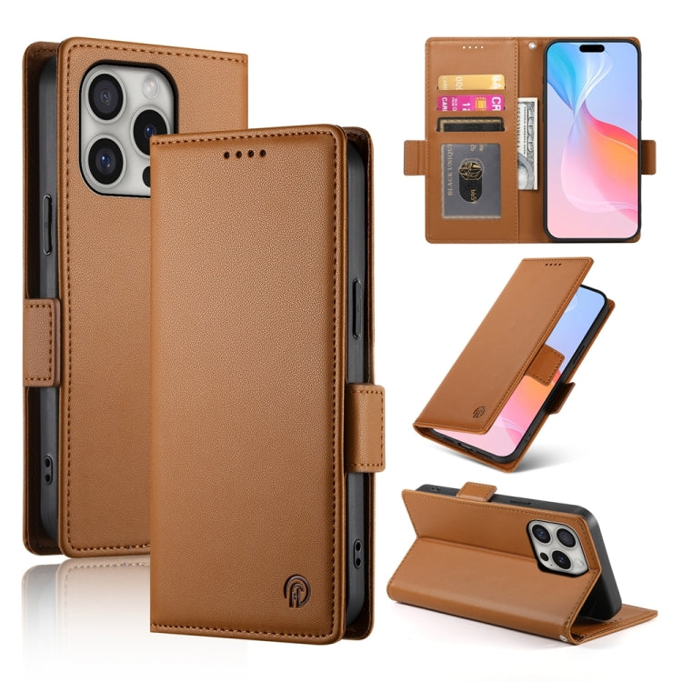 حافظة هاتف جلدية غير لامعة بمشبك جانبي مغناطيسي، لهواتف iPhone 16 Pro، iPhone 16 Plus، iPhone 16، iPhone 15 Pro Max، iPhone 15 Pro، iPhone 15 Plus