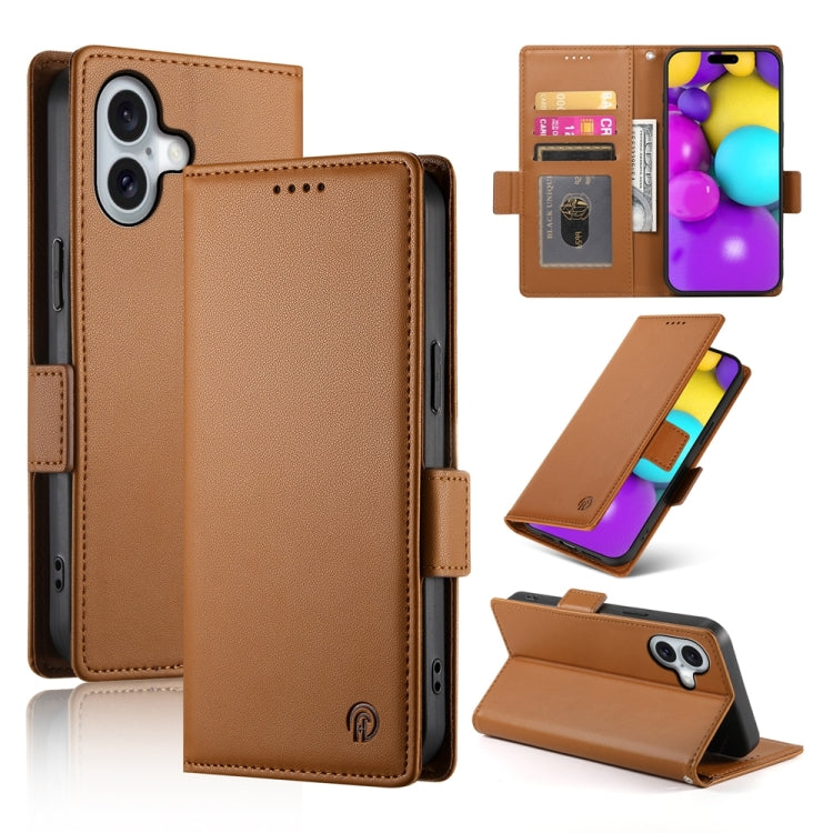 حافظة هاتف جلدية غير لامعة بمشبك جانبي مغناطيسي، لهواتف iPhone 16 Pro، iPhone 16 Plus، iPhone 16، iPhone 15 Pro Max، iPhone 15 Pro، iPhone 15 Plus