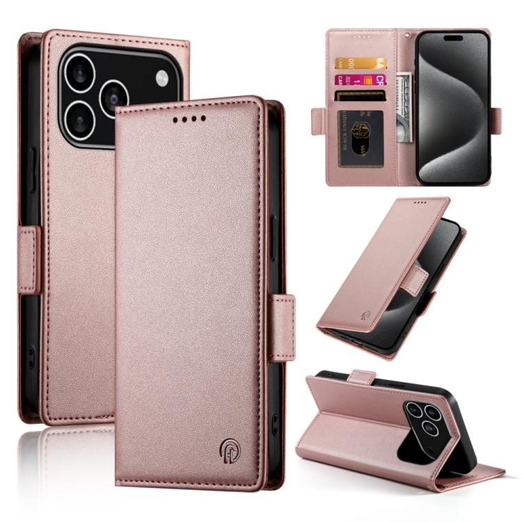 حافظة هاتف جلدية غير لامعة بمشبك جانبي مغناطيسي، لهواتف iPhone 17e / 16e، iPhone 17 Pro Max، iPhone 17 Pro، iPhone 17، iPhone Air، iPhone 16 Pro Max