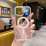 حافظة هاتف شفافة من الأكريليك TPU مع فتحة كبيرة للكاميرا وماجسيف مغناطيسي، لهواتف iPhone 17 Pro Max، iPhone 17 Pro، iPhone 17، iPhone Air، iPhone 16 Pro Max، iPhone 16 Pro، iPhone 16 Plus، iPhone 16