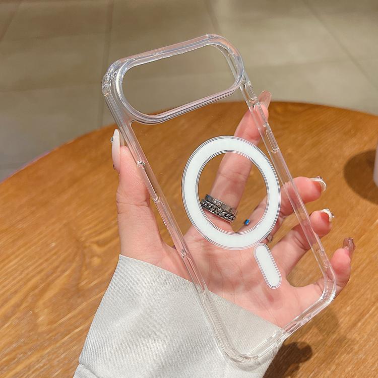 حافظة هاتف شفافة من الأكريليك TPU مع فتحة كبيرة للكاميرا وماجسيف مغناطيسي، لهواتف iPhone 17 Pro Max، iPhone 17 Pro، iPhone 17، iPhone Air، iPhone 16 Pro Max، iPhone 16 Pro، iPhone 16 Plus، iPhone 16