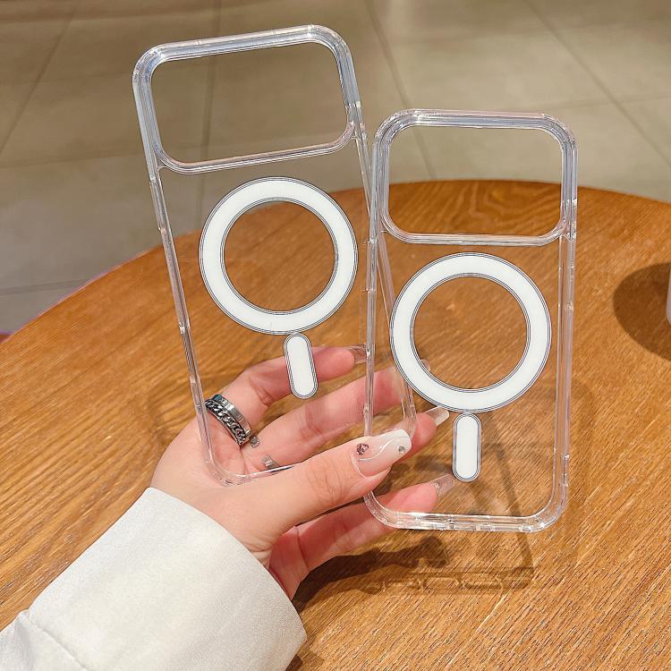 حافظة هاتف شفافة من الأكريليك TPU مع فتحة كبيرة للكاميرا وماجسيف مغناطيسي، لهواتف iPhone 17 Pro Max، iPhone 17 Pro، iPhone 17، iPhone Air، iPhone 16 Pro Max، iPhone 16 Pro، iPhone 16 Plus، iPhone 16