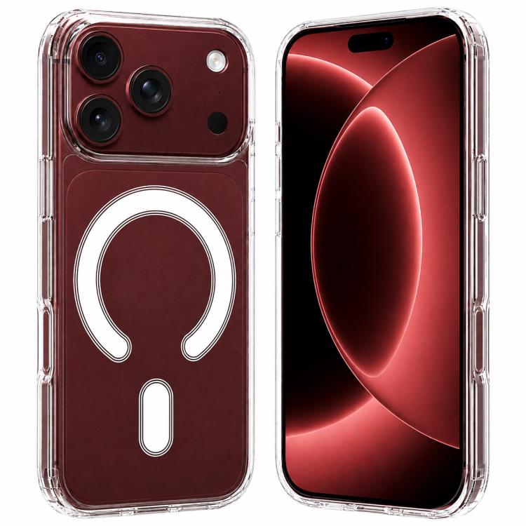 حافظة هاتف شفافة من الأكريليك TPU مع فتحة كبيرة للكاميرا وماجسيف مغناطيسي، لهواتف iPhone 17 Pro Max، iPhone 17 Pro، iPhone 17، iPhone Air، iPhone 16 Pro Max، iPhone 16 Pro، iPhone 16 Plus، iPhone 16