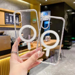 حافظة هاتف شفافة من الأكريليك TPU مع فتحة كبيرة للكاميرا وماجسيف مغناطيسي، لهواتف iPhone 17 Pro Max، iPhone 17 Pro، iPhone 17، iPhone Air، iPhone 16 Pro Max، iPhone 16 Pro، iPhone 16 Plus، iPhone 16