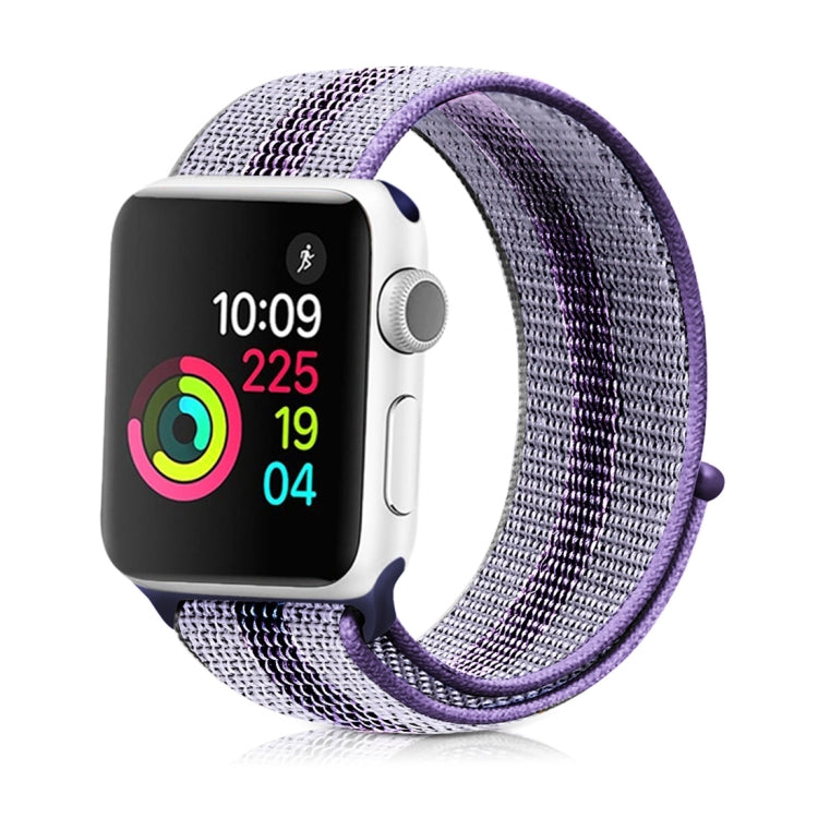 Nylon Loop Watchband, For Apple Watch Series 8&7 41mm / SE 2&6&SE&5&4 40mm / 3&2&1 38mm, For Apple Watch Ultra 49mm / Series 8&7 45mm / SE 2&6&SE&5&4 44mm / 3&2&1 42mm, For Apple Watch Series 7 45mm / 6 & SE & 5 & 4 44mm / 3 & 2 & 1 42mm               ...