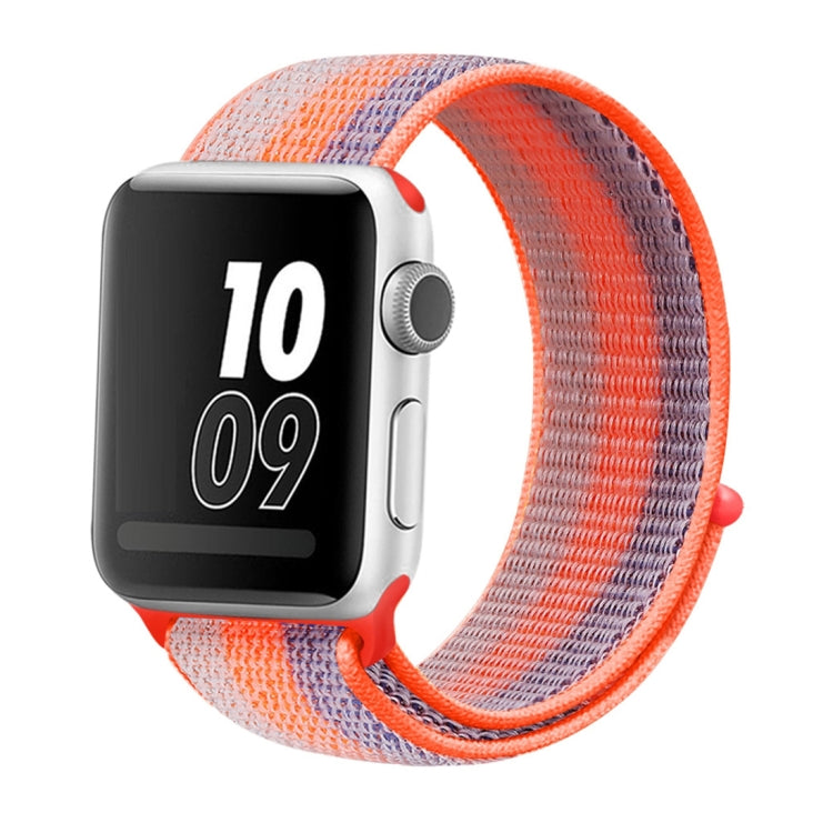 Nylon Loop Watchband, For Apple Watch Series 8&7 41mm / SE 2&6&SE&5&4 40mm / 3&2&1 38mm, For Apple Watch Ultra 49mm / Series 8&7 45mm / SE 2&6&SE&5&4 44mm / 3&2&1 42mm, For Apple Watch Series 7 45mm / 6 & SE & 5 & 4 44mm / 3 & 2 & 1 42mm               ...
