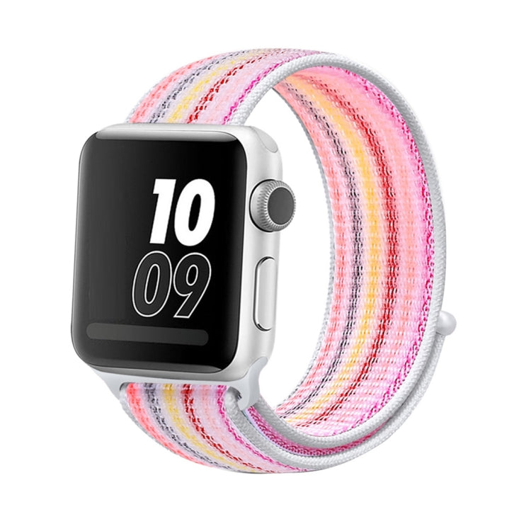 Nylon Loop Watchband, For Apple Watch Series 8&7 41mm / SE 2&6&SE&5&4 40mm / 3&2&1 38mm, For Apple Watch Ultra 49mm / Series 8&7 45mm / SE 2&6&SE&5&4 44mm / 3&2&1 42mm, For Apple Watch Series 7 45mm / 6 & SE & 5 & 4 44mm / 3 & 2 & 1 42mm               ...