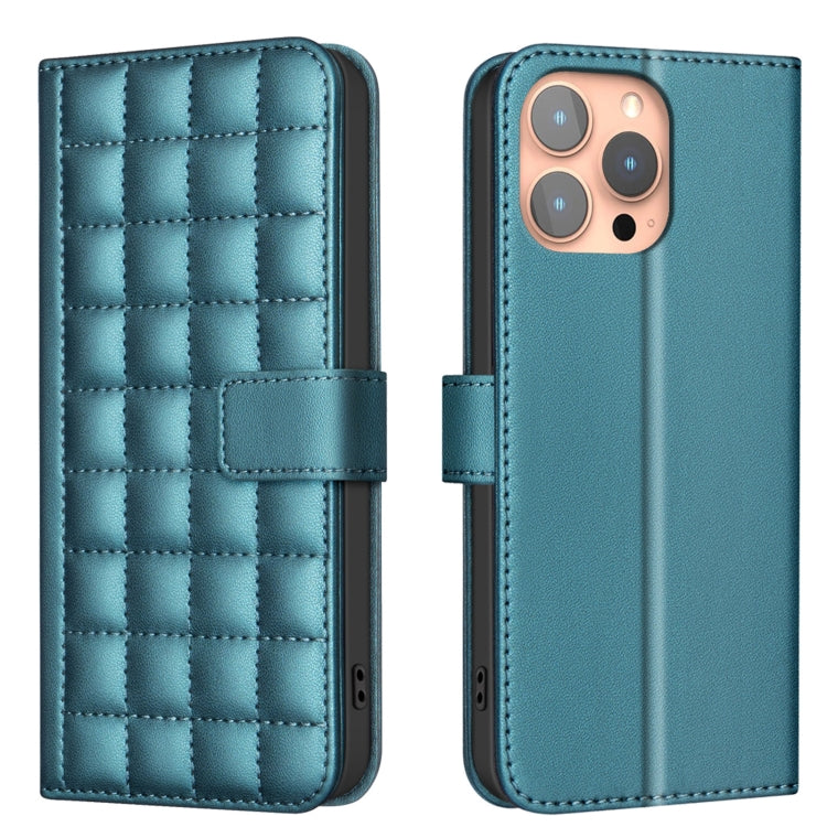 حافظة هاتف جلدية بنقشة مربعات، لهواتف iPhone 17e / 16e، iPhone 17 Pro Max، iPhone 16 Pro Max، iPhone 16 Pro، iPhone 16 Plus، iPhone 16، iPhone 15 Pro Max، iPhone 15 Pro