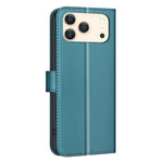 حافظة هاتف جلدية بنقشة مربعات، لهواتف iPhone 17e / 16e، iPhone 17 Pro Max، iPhone 16 Pro Max، iPhone 16 Pro، iPhone 16 Plus، iPhone 16، iPhone 15 Pro Max، iPhone 15 Pro