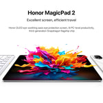 جهاز لوحي Honor MagicPad2 WiFi، شاشة 12.3 بوصة، MagicOS 8.0.1، معالج Qualcomm Snapdragon 8s Gen 3 ثماني النواة، 8 جيجابايت + 256 جيجابايت، 12 جيجابايت + 256 جيجابايت، 16 جيجابايت + 512 جيجابايت، 16 جيجابايت + 1 تيرابايت