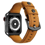 Genuine Leather Replacement Strap Watchband, For Apple Watch 5 & 4 40mm / 3 & 2 & 1 38mm