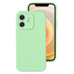 Precise Hole Liquid Silicone Jelly Color Full Coverage Phone Case, For iPhone 12