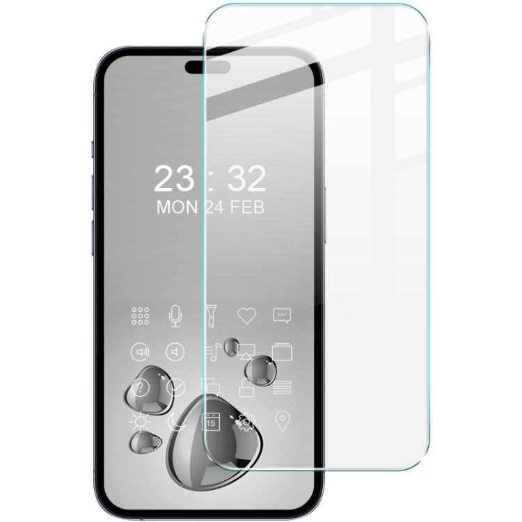 فيلم زجاج مقسى كامل الشاشة من سلسلة H من imak، لهواتف iPhone 16e / 17e، iPhone 17 Pro Max، iPhone 17 / 17 Pro، iPhone Air، iPhone 16 Pro Max، iPhone 16 Pro، iPhone 16 Plus، iPhone 16