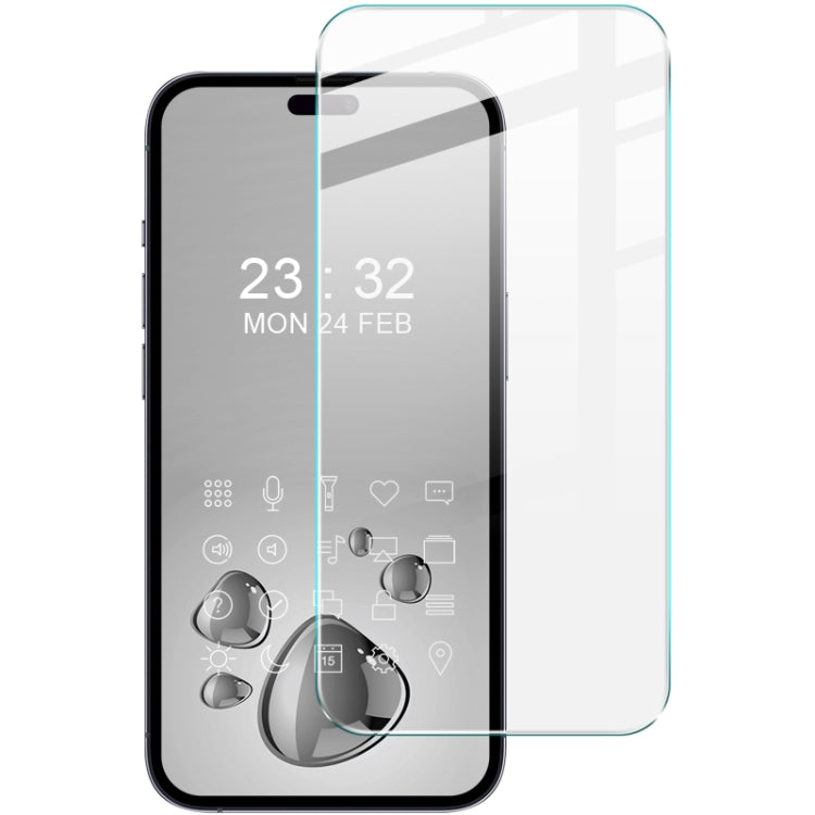 فيلم زجاج مقسى كامل الشاشة من سلسلة H من imak، لهواتف iPhone 16e / 17e، iPhone 17 Pro Max، iPhone 17 / 17 Pro، iPhone Air، iPhone 16 Pro Max، iPhone 16 Pro، iPhone 16 Plus، iPhone 16