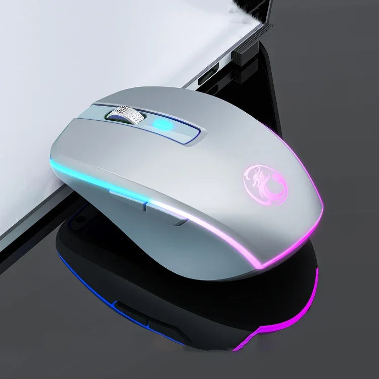 ماوس ألعاب لاسلكي صامت ثنائي الوضع 6 مفاتيح من iMICE G903 بلوتوث