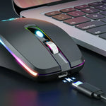 ماوس ألعاب لاسلكي صامت ثنائي الوضع 6 مفاتيح من iMICE G903 بلوتوث