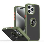 Q Shadow 1 Series TPU + PC Phone Case with Ring, For iPhone 17e / 16e, For iPhone 17 Pro Max, For iPhone 17 Pro, For iPhone 17, For iPhone Air, For iPhone 16 Pro Max