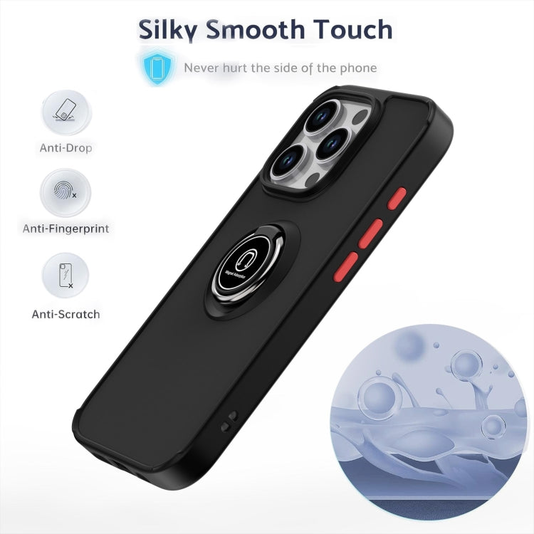 غطاء هاتف Q Shadow 1 Series من TPU + PC مع حلقة، لهواتف iPhone 16 Pro، iPhone 16 Plus، iPhone 15 Pro Max، iPhone 15 Pro، iPhone 15 Plus، iPhone 15