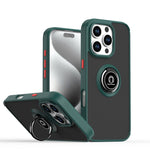 غطاء هاتف Q Shadow 1 Series من TPU + PC مع حلقة، لهواتف iPhone 16 Pro، iPhone 16 Plus، iPhone 15 Pro Max، iPhone 15 Pro، iPhone 15 Plus، iPhone 15