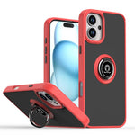 غطاء هاتف Q Shadow 1 Series من TPU + PC مع حلقة، لهواتف iPhone 16 Pro، iPhone 16 Plus، iPhone 15 Pro Max، iPhone 15 Pro، iPhone 15 Plus، iPhone 15