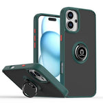 غطاء هاتف Q Shadow 1 Series من TPU + PC مع حلقة، لهواتف iPhone 16 Pro، iPhone 16 Plus، iPhone 15 Pro Max، iPhone 15 Pro، iPhone 15 Plus، iPhone 15