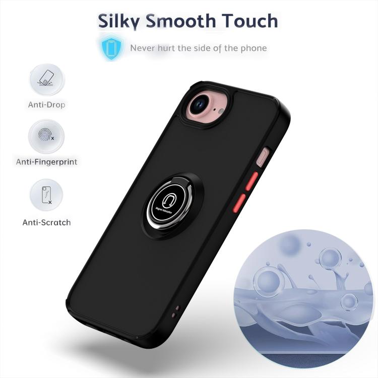 Q Shadow 1 Series TPU + PC Phone Case with Ring, For iPhone 17e / 16e, For iPhone 17 Pro Max, For iPhone 17 Pro, For iPhone 17, For iPhone Air, For iPhone 16 Pro Max